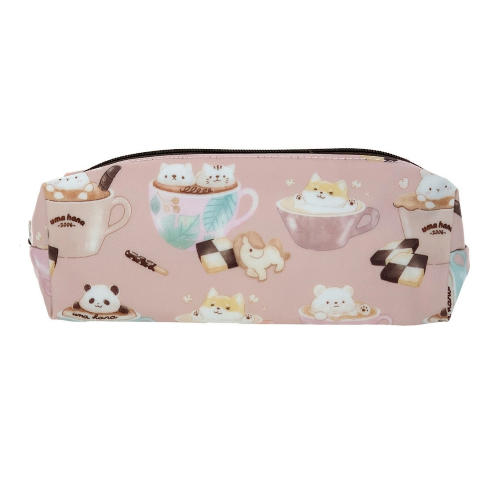 Waterproof Animal Coffee Large Pencil Case Makeup Pouch